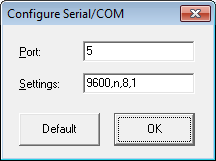 swDuino configure Serial/COM